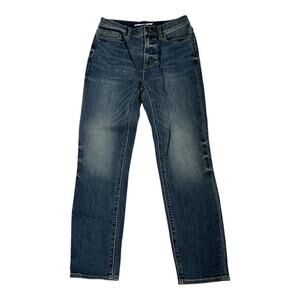 Lands End High Rise Slim Ankle Jeans Basic Casual Denim Pants 6 NWT